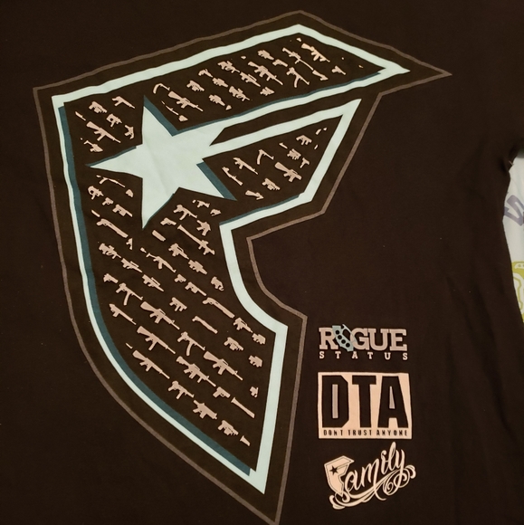 Famous Stars and Straps x Rogue Status T-Shirt - Picture 2 of 6